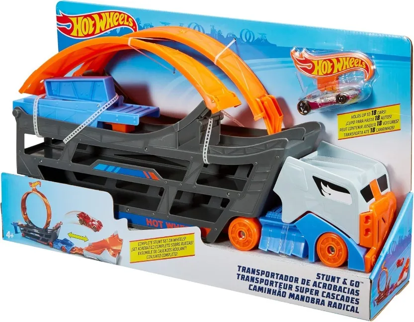 Hot Wheels Stunt N' Go Truck, Multi-Colour, GCK38
