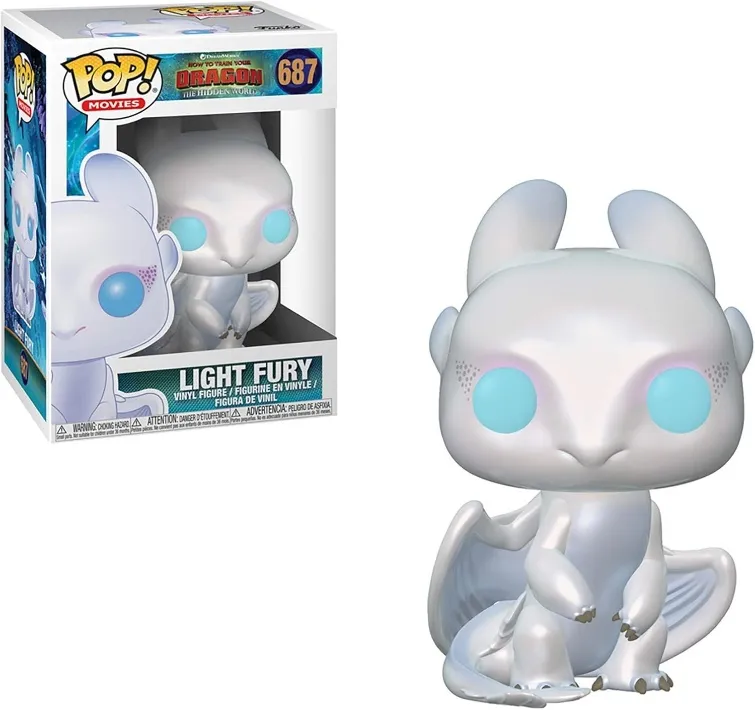 Funko Pop! Movies:How to Train Your Dragon 3 - Light Fury, Action Figure - 36369