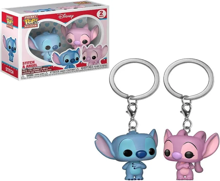 Funko Pocket Pop! Cartoon Animation: Disney - Lilo & Stitch - Stitch & Angel (2 Pack)